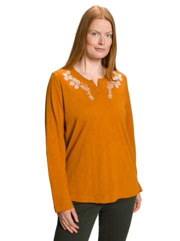 Ulla Popken Shirt in goldbraun