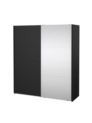 ebuy24 Kleiderschrank Catania Schwarz 179 x 67 cm