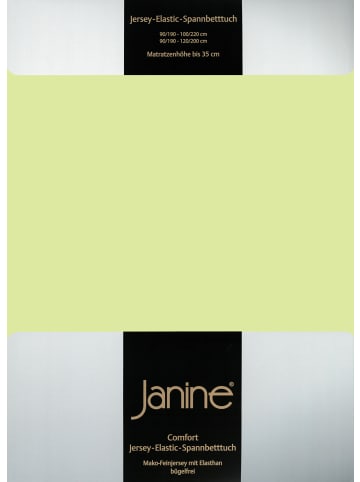 Janine Spannbetttuch Elastic Jersey in lilie