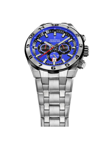 Festina Chronograph-Armbanduhr Festina Chrono Bike silber groß (ca. 44,5mm)
