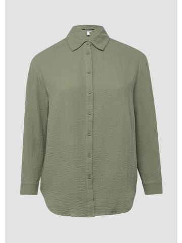 QS Bluse in 7927_olivgrün