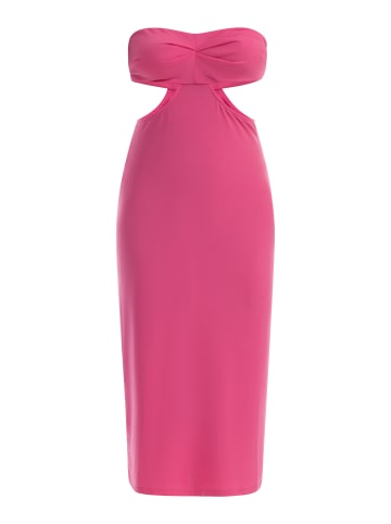 faina Damen Midikleid Mit Cut-Outs in Pink
