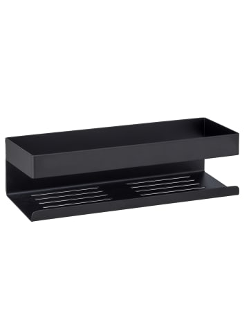 Wenko Badregal GENOVA in Schwarz, (B) 30 x (H) 8 x (L) 10,5 cm