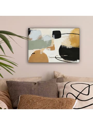 MuchoWow Leinwand Bilder Currygelb