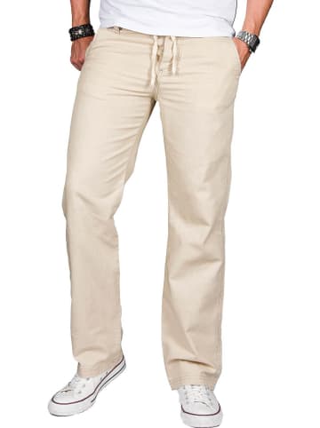 Alessandro Salvarini Hose Leinen Optik AS034 in Beige