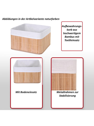 MCW 2er-Set Aufbewahrungskorb C21, Braun