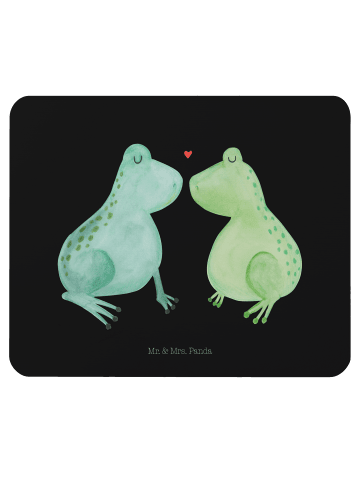 Mr. & Mrs. Panda Maus-Pad Frosch Liebe ohne Spruch in Schwarz