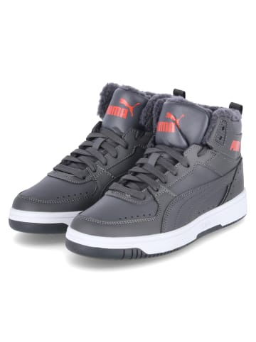 Puma High Sneaker REBOUND JOY FUR JR in Grau