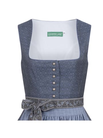 Country Line Midi Dirndl in Blau