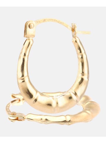 Diamant L'éternel Creolen aus 375 Gelbgold