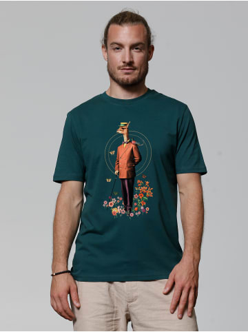 wat? Apparel T-Shirt Fancy Llama in Dunkelgrün