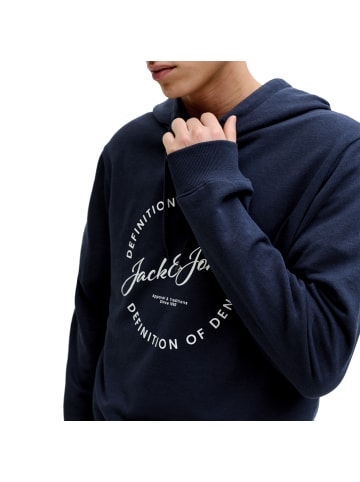 Jack and Jones Hoodie Grayson Sweat Hood in Navy