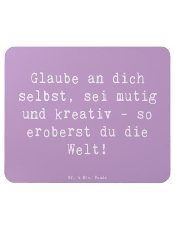 Mr. & Mrs. Panda Maus-Pad Spruch Die Freude an der Kreativität e... in Lavendeltraum