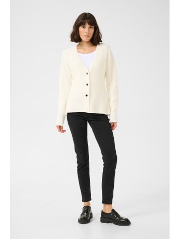 Kaffe Strickpullover KAneville Tight fit in Chalk