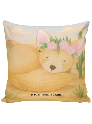 Mr. & Mrs. Panda Kuschel Kissen Wüstenfuchs Blumen Design ohne S... in Weiß