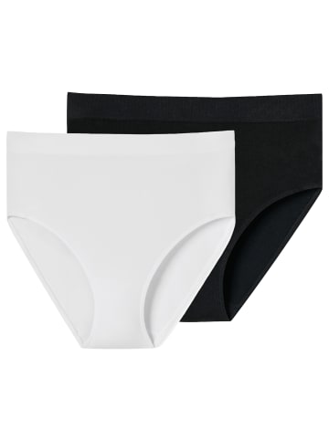 Schiesser Slip Retro Classic Seamless in schwarz, weiss