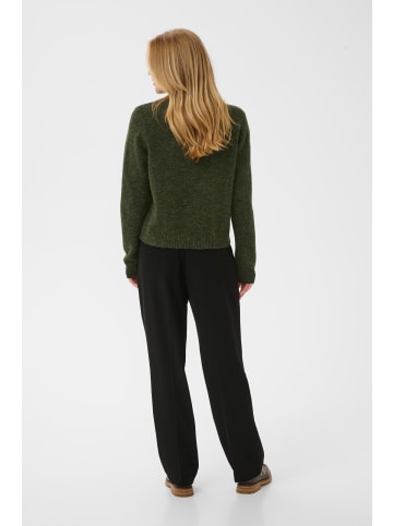 CULTURE Strickpullover CUosana Regular fit in Olive Night Melange