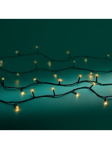 LUMINEO Lichterkette BASIC 40 LED 3 m, schwarzes Kabel, in klassisch warm
