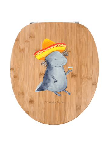 Mr. & Mrs. Panda Toilettendeckel Axolotl Tequila ohne Spruch in Braun