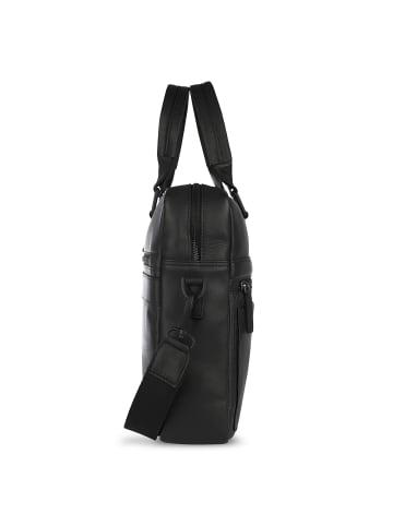 Bugatti Joel Aktentasche Leder 37 cm Laptopfach schwarz