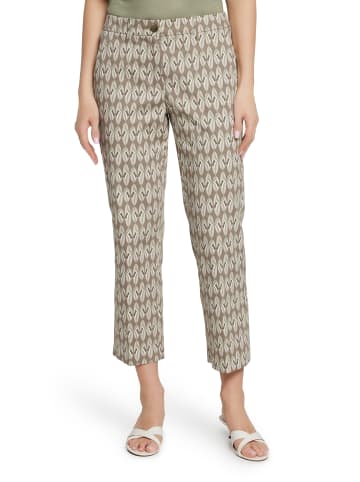 Betty Barclay Businesshose mit Bügelfalte in Khaki/Nature