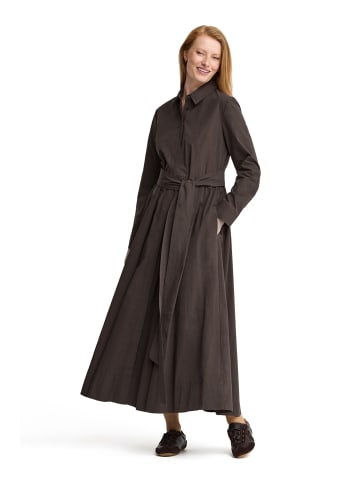 Polo Club Kleider WOMAN GISELE DRESS LONG SLEEVE RELAXED FIT in Dunkle Schokolade