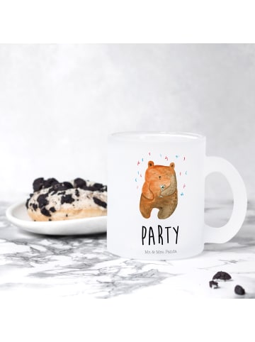 Mr. & Mrs. Panda Teetasse Bär Party mit Spruch in Transparent
