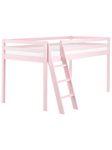 Beliani Kinderbett ASCOUX in Rosa - (W) 97 x (H) 110 x (L) 207 cm