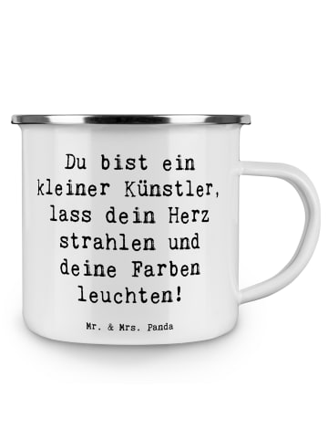 Mr. & Mrs. Panda Trinkbecher Spruch Die Freude an der Kreativitä... in Weiß