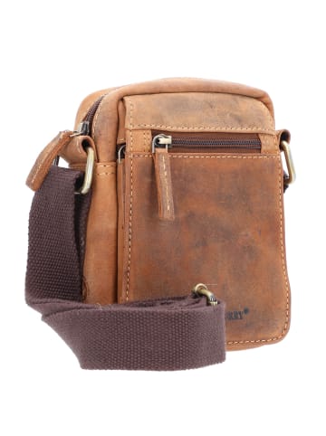 Greenburry Vintage Travel 2 Umhängetasche Leder 15 cm in brown