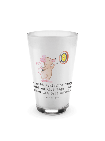 Mr. & Mrs. Panda Blümchentailglas Maus Dart spielen mit Spruch in Transparent