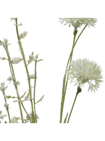 MARELIDA Deko Wildblumen Wiesenblumen in creme - H: 70cm