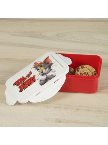 Geda Labels Brotdose Tom & Jerry in Rot - 16x10,5x6,5cm