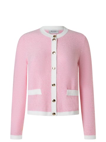 März Strickjacke in rosa weiß - 0001