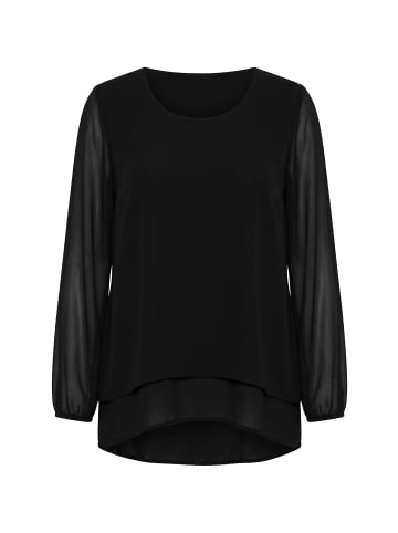 MIAMODA Bluse in schwarz