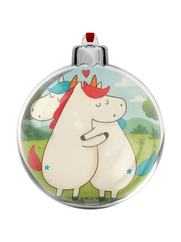 Mr. & Mrs. Panda Weihnachtskugel Einhorn Mitteilung Design ohne ... in Weiß