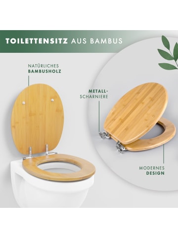 Benkstein WC-Sitz Bambus Braun