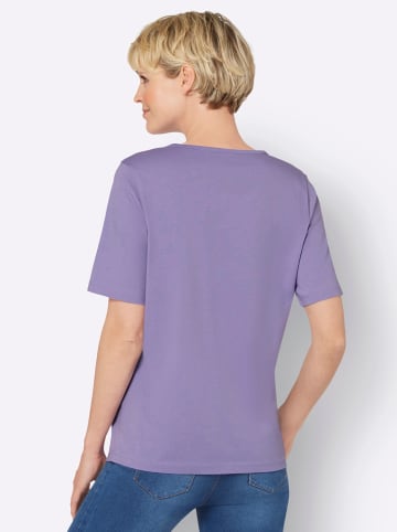 Sieh an! Kurzarm-Shirt in lavendel-marine