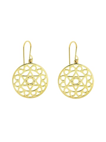 Viva Ohrhänger "Solarplexus-Chakra vergoldet" in Gold