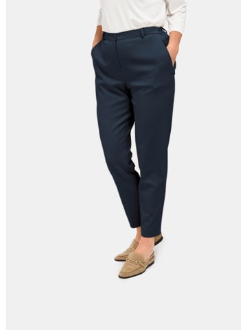 GOLDNER Hose Anna mit Rippenstruktur in dunkelblau