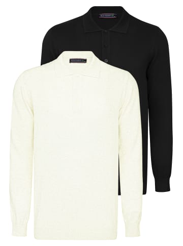 Felix Hardy Pullover in Ecru-Schwarz