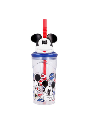 Disney Mickey Mouse Trink-Becher 360 ml | Micky Maus | Mickey Mouse | 3D-Figur & Strohhalm