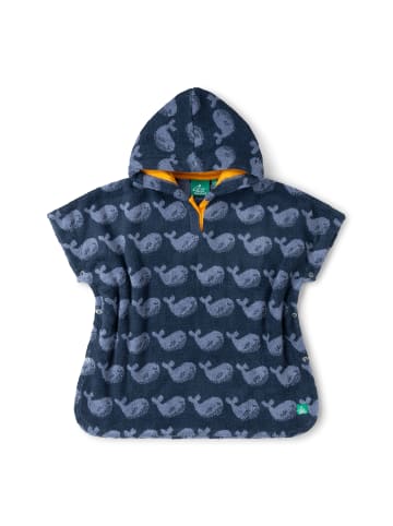 Little Green Radicals Baby-Handtuchponcho in Dunkelblau