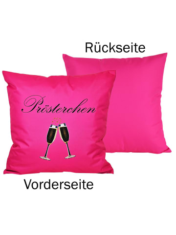 JACK Outdoor Dekokissen Motiv 50x50cm Prösterchen in Pink