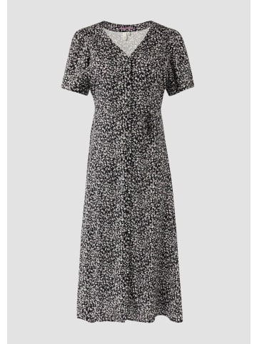 QS Kleid lang in Mehrfarbig-schwarz