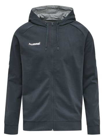 Hummel Baumwoll-Hoodie Hmlgo Cotton Zip Hoodie in INDIA INK