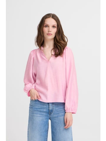 ICHI Langarmbluse in Rosa