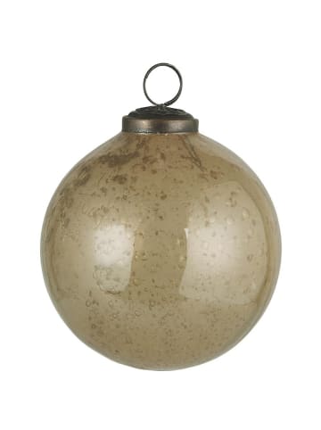 IB Laursen Weihnachtskugel Glas pebbled in honey