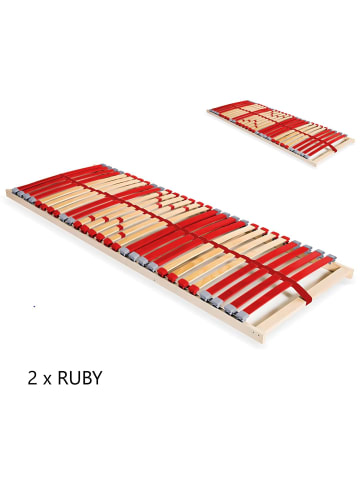 Coemo 2 Stk. Lattenrost RUBY in Natur