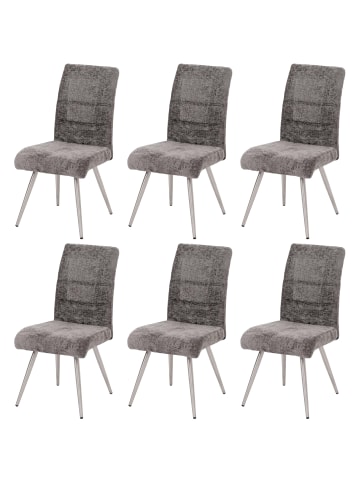 MCW 6er-Set Esszimmerstuhl G55, Dunkelgrau